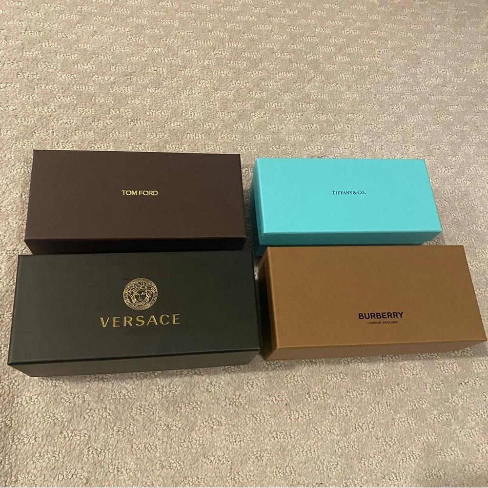 Versace, Tom Ford, Tiffany & Co., Burberry Empty Luxury Eyewear Box Set - Picture 1 of 5